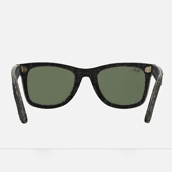 Ray-Ban Sunglasses Gray Denim Wayfarer Polarized Unisex Sunglasses with Case - Picture 4 of 6